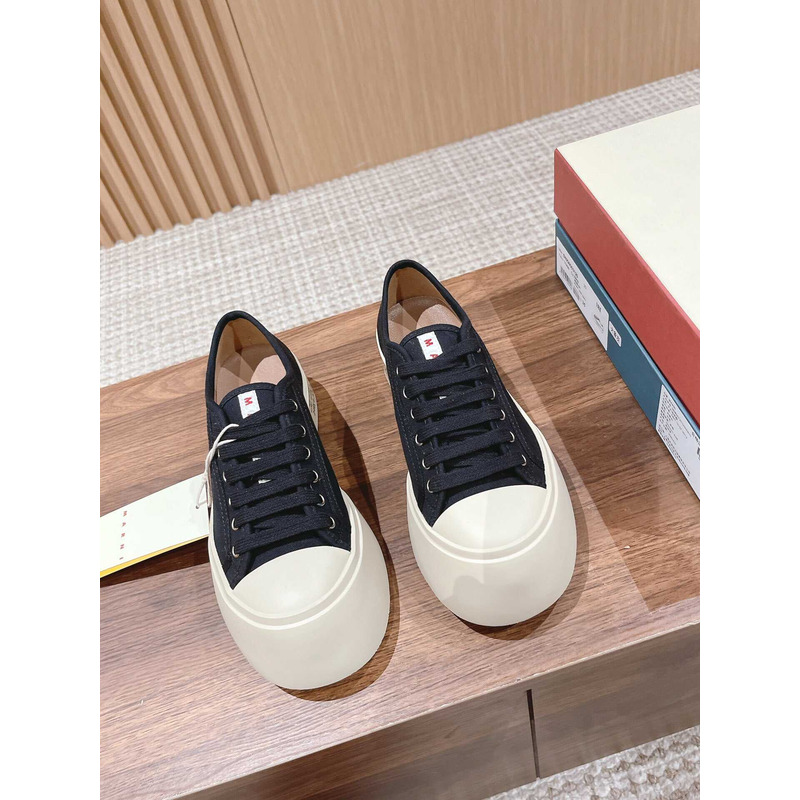 Marni Pablo Canvas Low-top Sneakers Black