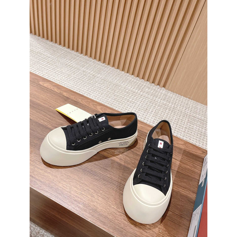 Marni Pablo Canvas Low-top Sneakers Black