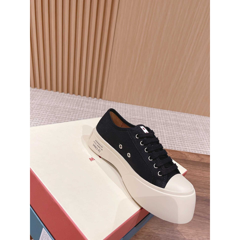 Marni Pablo Canvas Low-top Sneakers Black