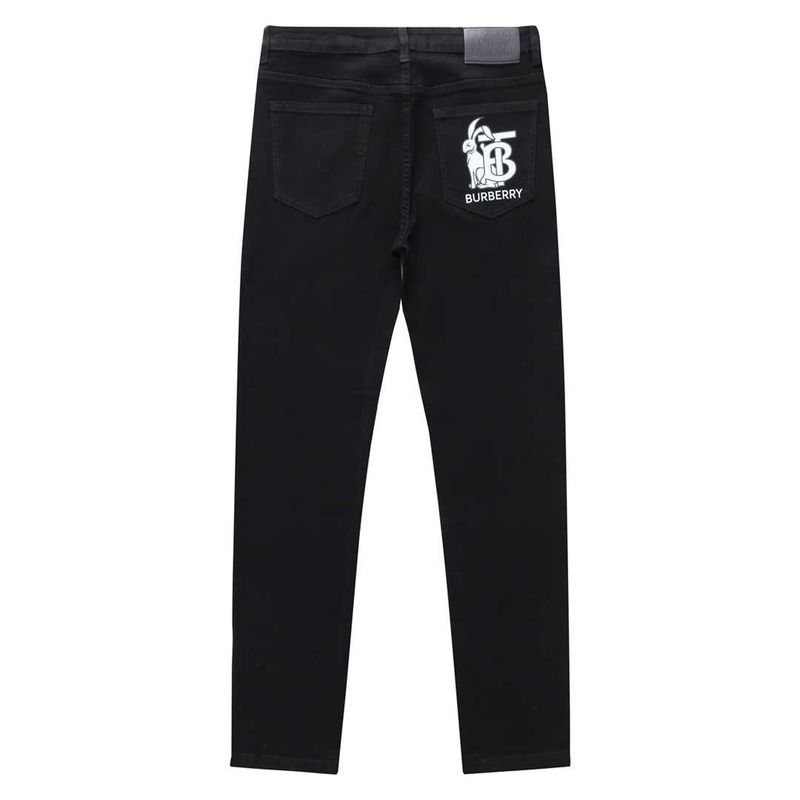 B**rry logo print jeans black