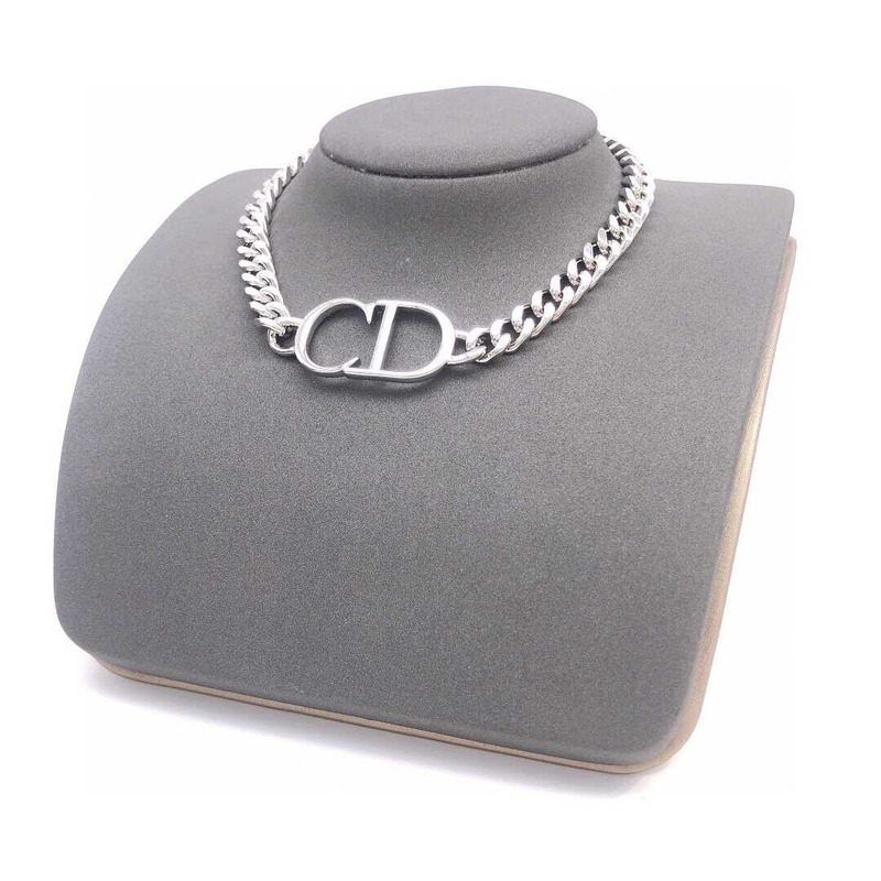 D*or thick chain necklace silver