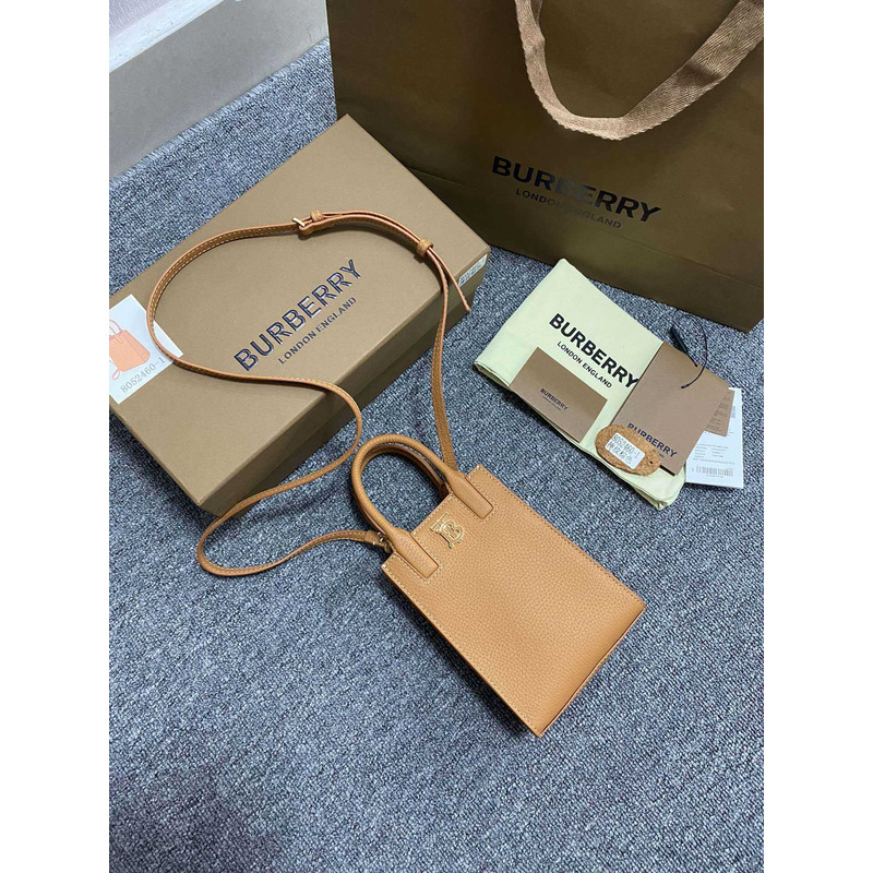 B**rry mini grained leather frances bag brown