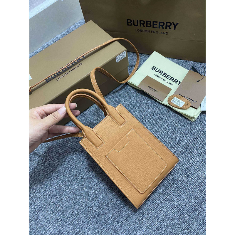 B**rry mini grained leather frances bag brown