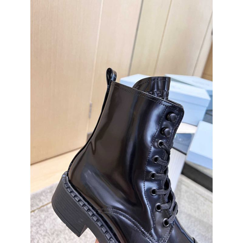 Pra*a lace-up ankle boots black