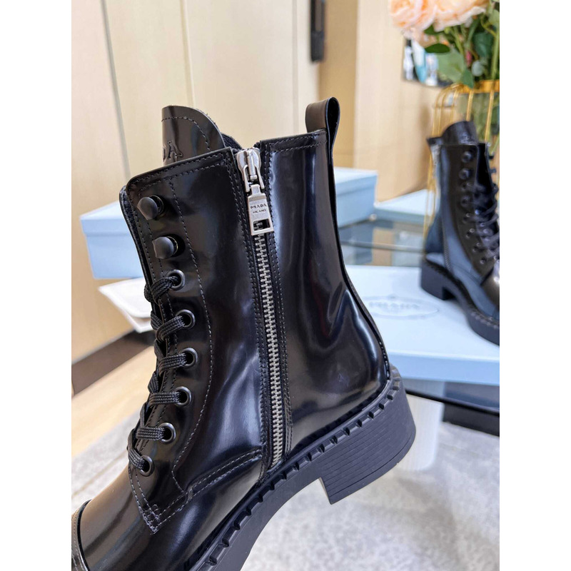 Pra*a lace-up ankle boots black