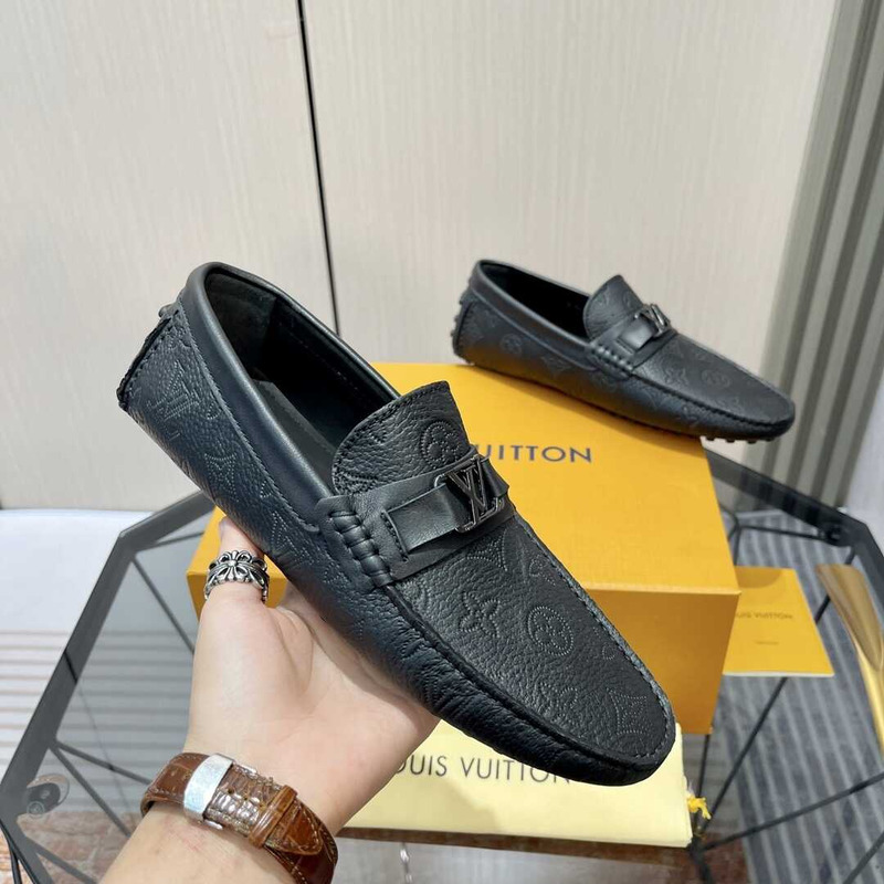 l**is V*t*n hockenheim moccasin loafer black