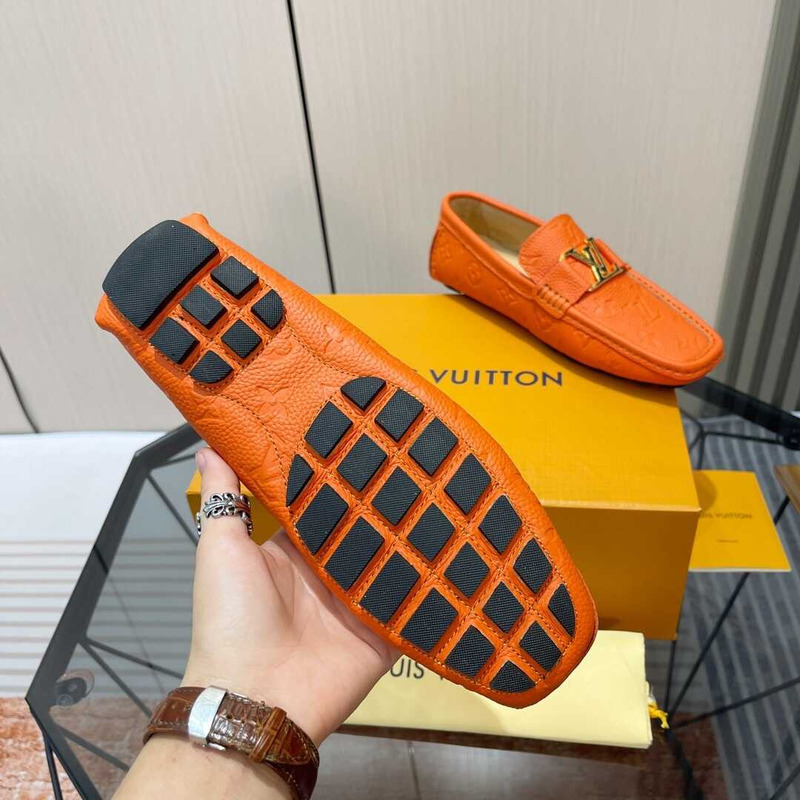 l**is V*t*n hockenheim moccasin loafer orange