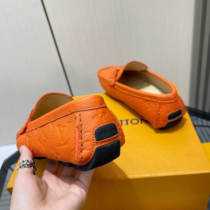 l**is V*t*n hockenheim moccasin loafer orange