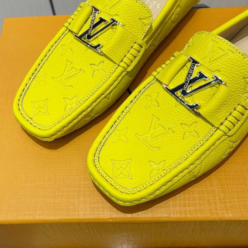 l**is V*t*n hockenheim moccasin loafer yellow