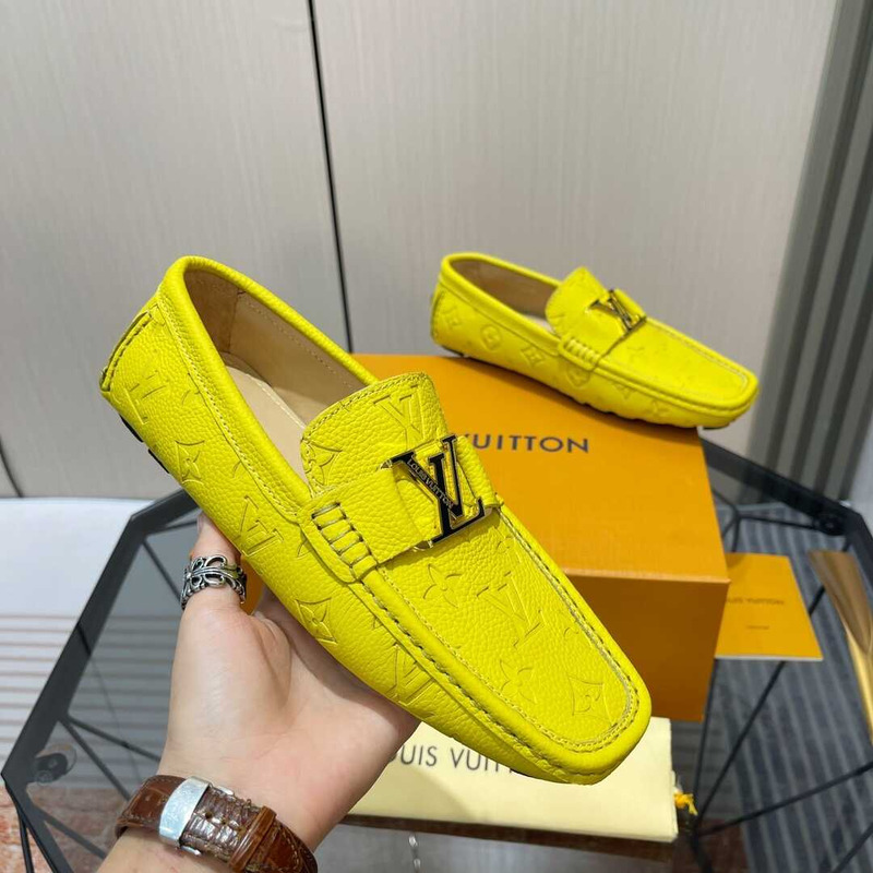 l**is V*t*n hockenheim moccasin loafer yellow