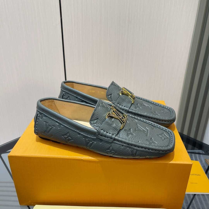 l**is V*t*n hockenheim moccasin loafer grey