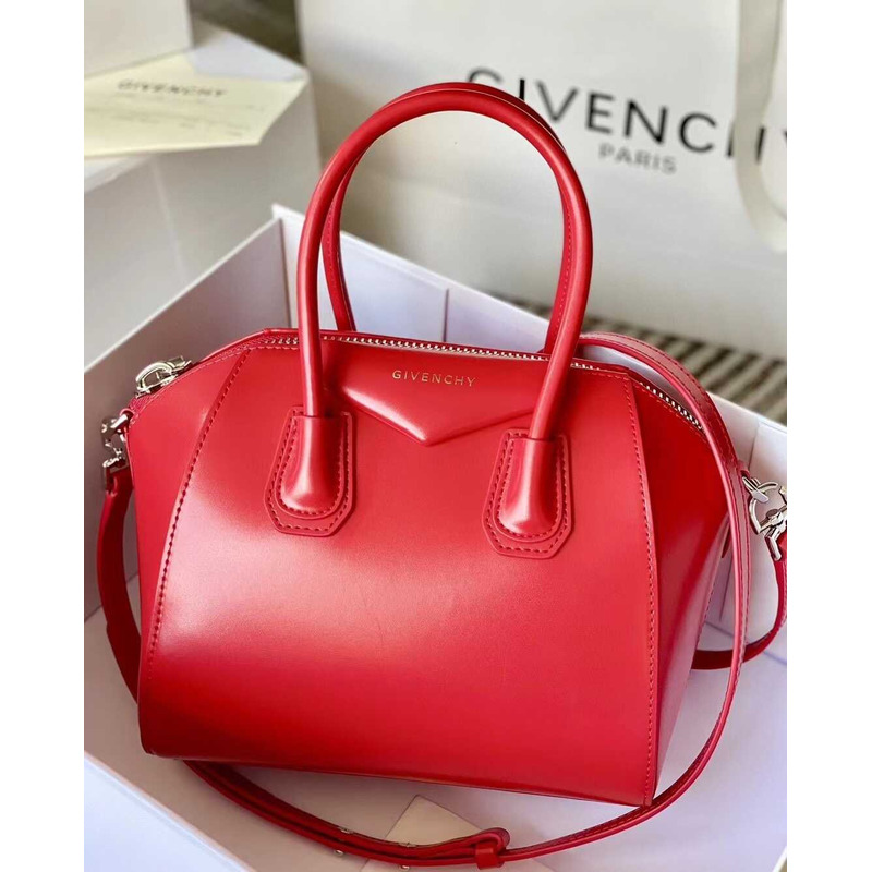 Givenchy Antigona Tote Glazed Mini Red