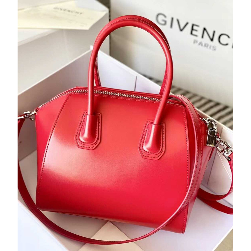 Givenchy Antigona Tote Glazed Mini Red