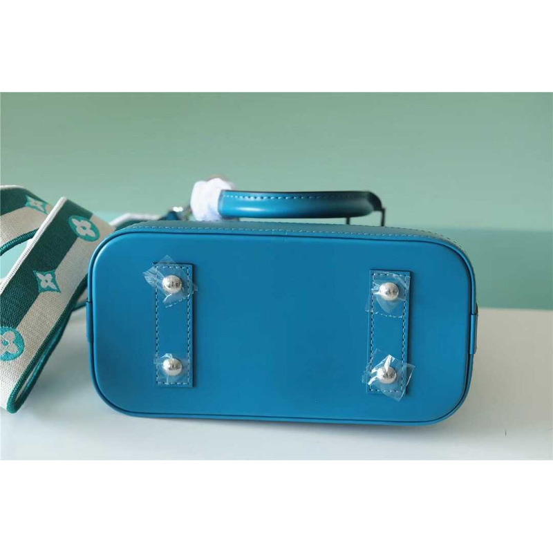 l**is V*t*n alma bb bag epi calfskin turquoise blue