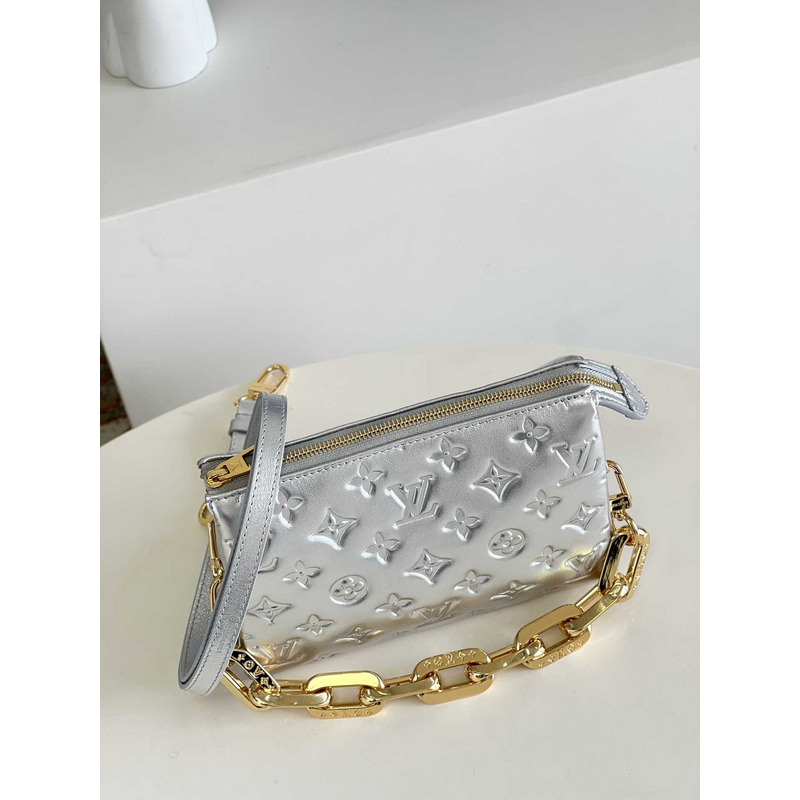 l**is V*t*n coussin bb lambskin silver