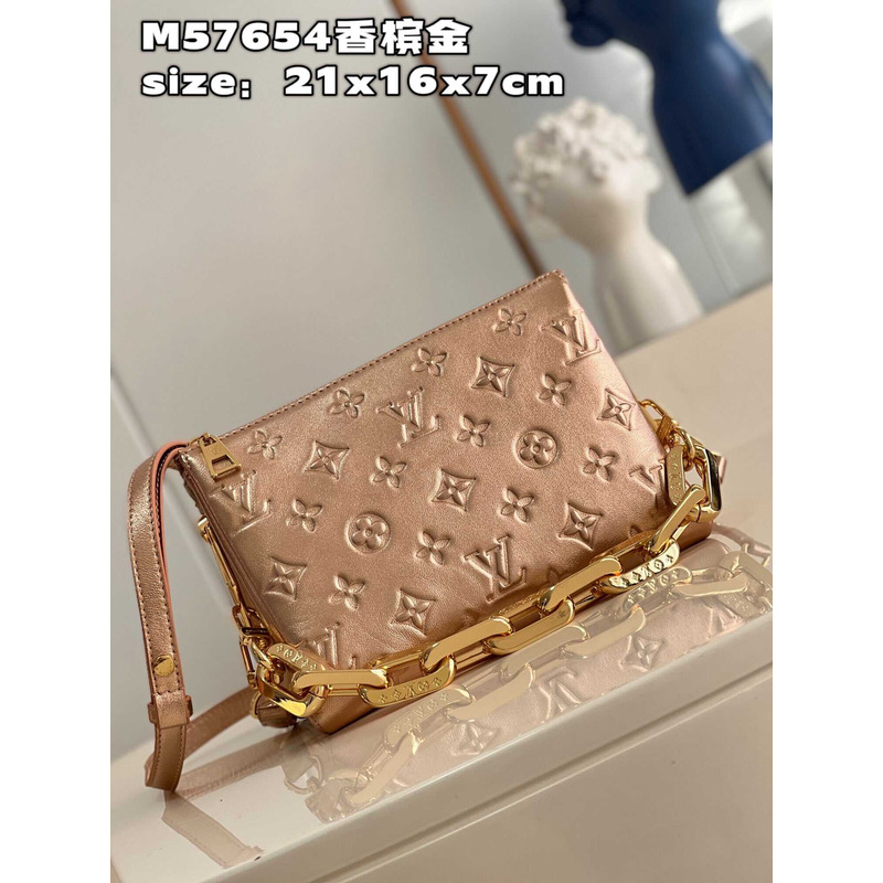 l**is V*t*n coussin bb lambskin champagne gold