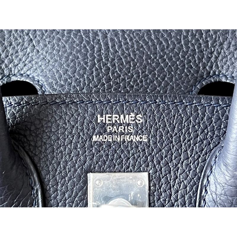 H**mes  birkin togo 25 raisin dark blue