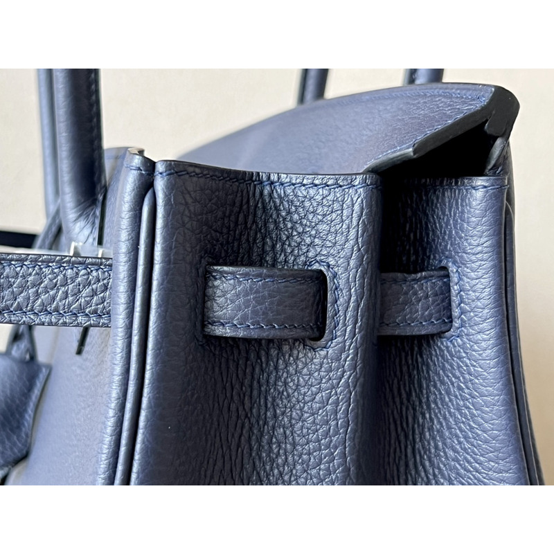 H**mes  birkin togo 25 raisin dark blue