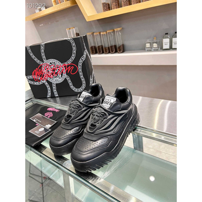 Versace All Black Odissea Sneakers