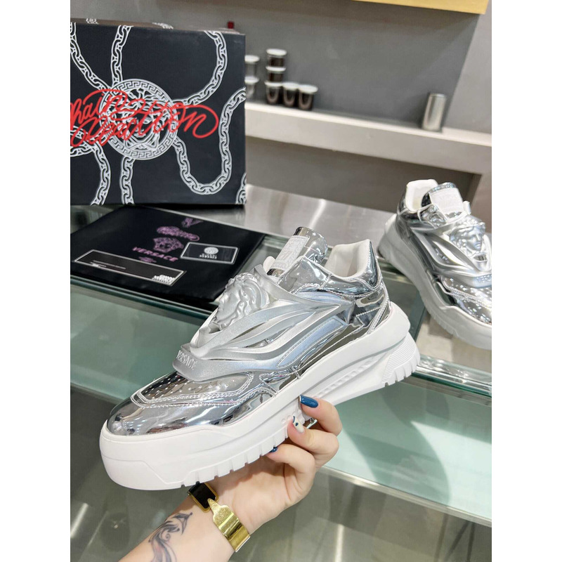 Versace Silver Odissea Sneakers