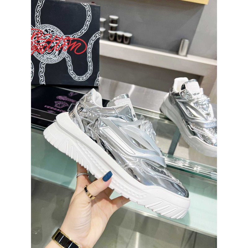 Versace Silver Odissea Sneakers