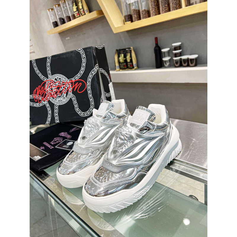 Versace Silver Odissea Sneakers