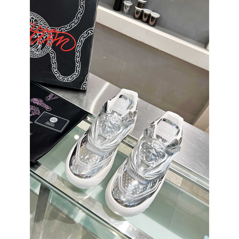 Versace Silver Odissea Sneakers