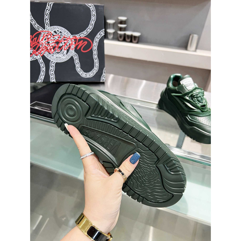 Versace Dark Green Odissea Sneakers