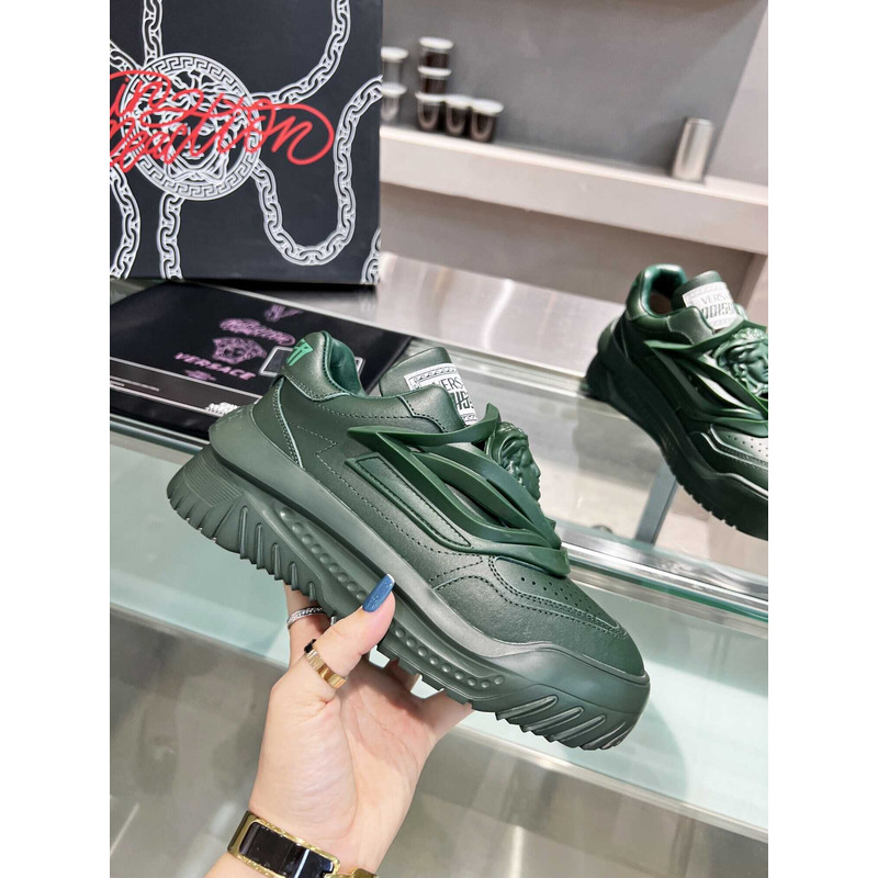 Versace Dark Green Odissea Sneakers