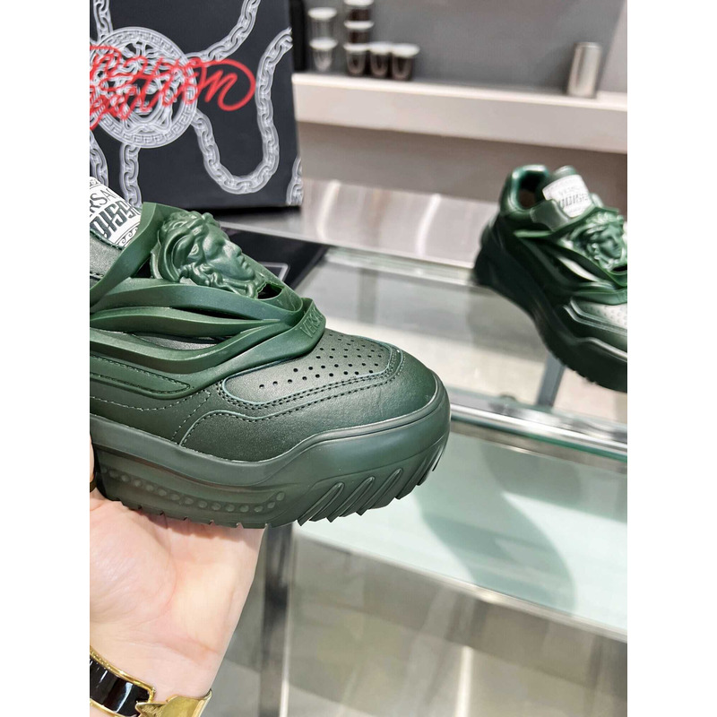 Versace Dark Green Odissea Sneakers