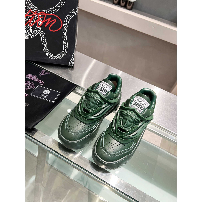 Versace Dark Green Odissea Sneakers