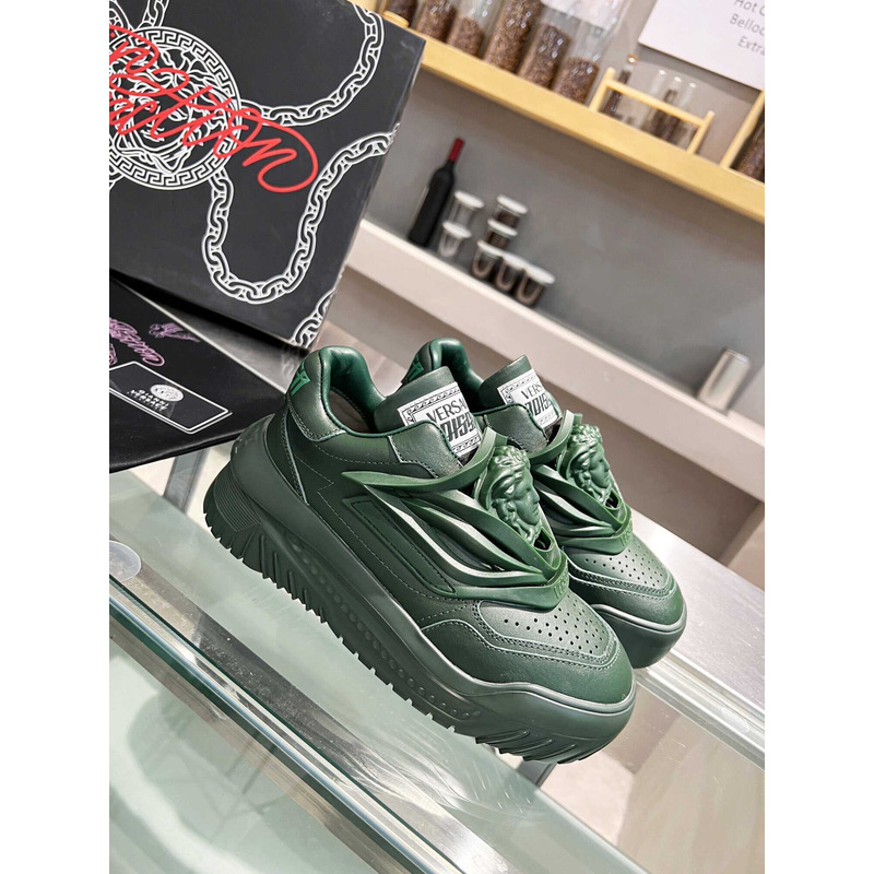 Versace Dark Green Odissea Sneakers