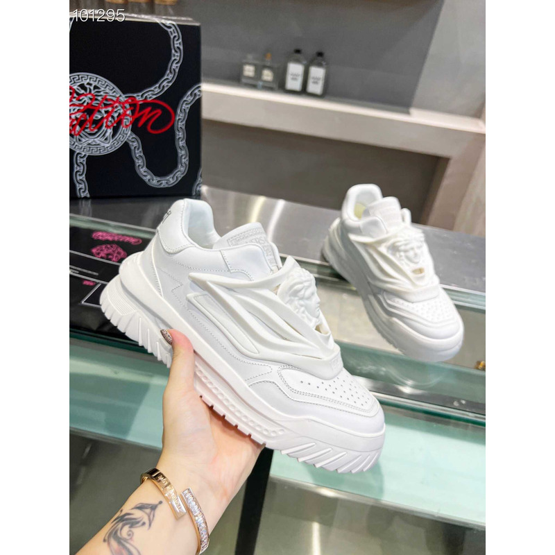 Versace White Odissea Sneakers