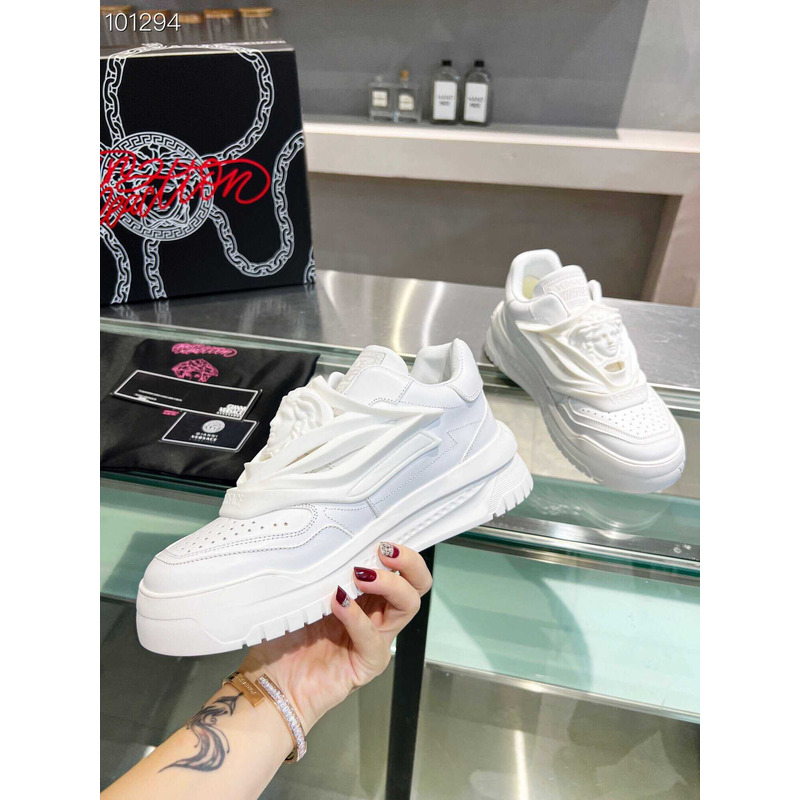 Versace White Odissea Sneakers