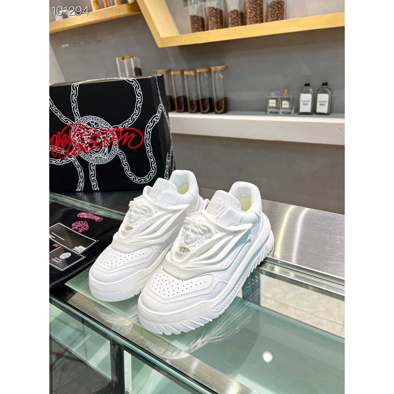 Versace White Odissea Sneakers