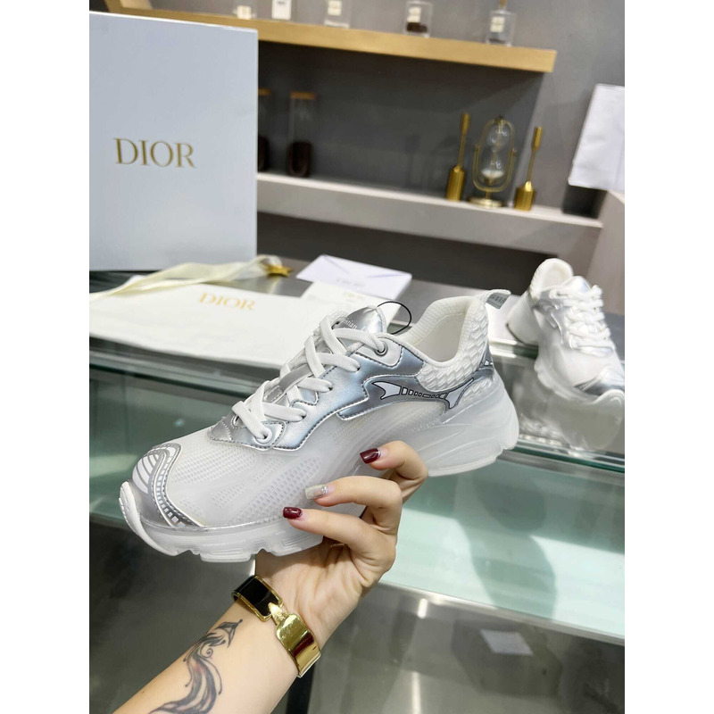 D*or sneaker white and silver