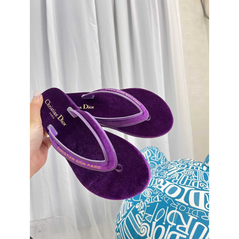 D*or D*orsea flip flops velvet purple