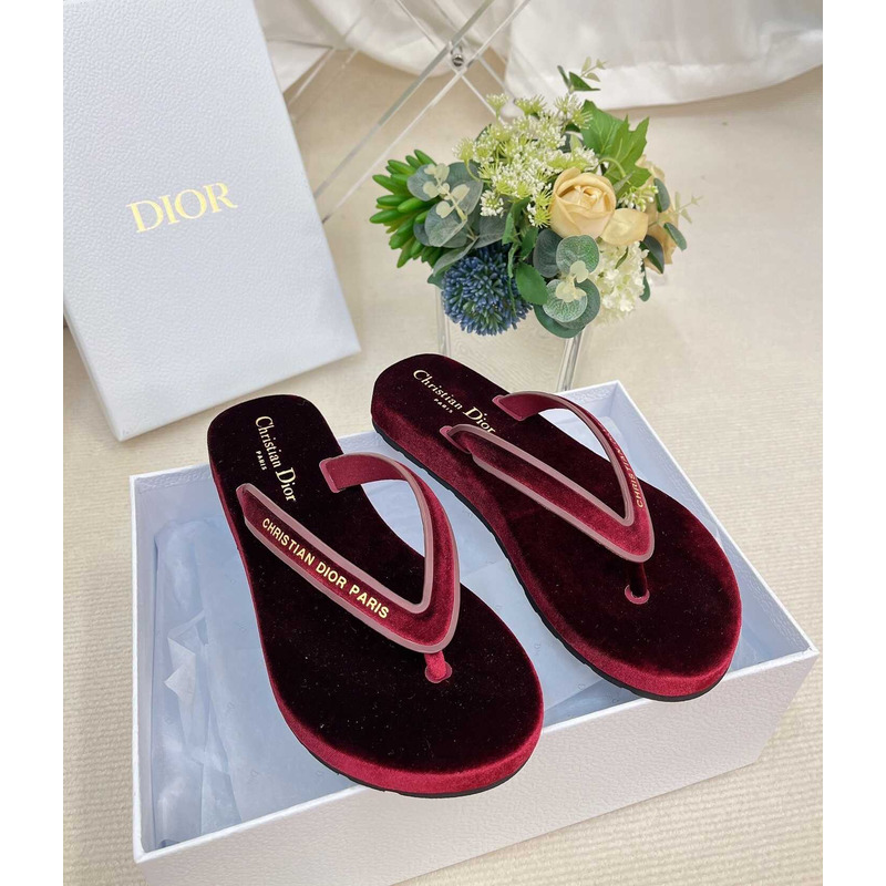 D*orD*or D*orsea flip flops velvet burgundy