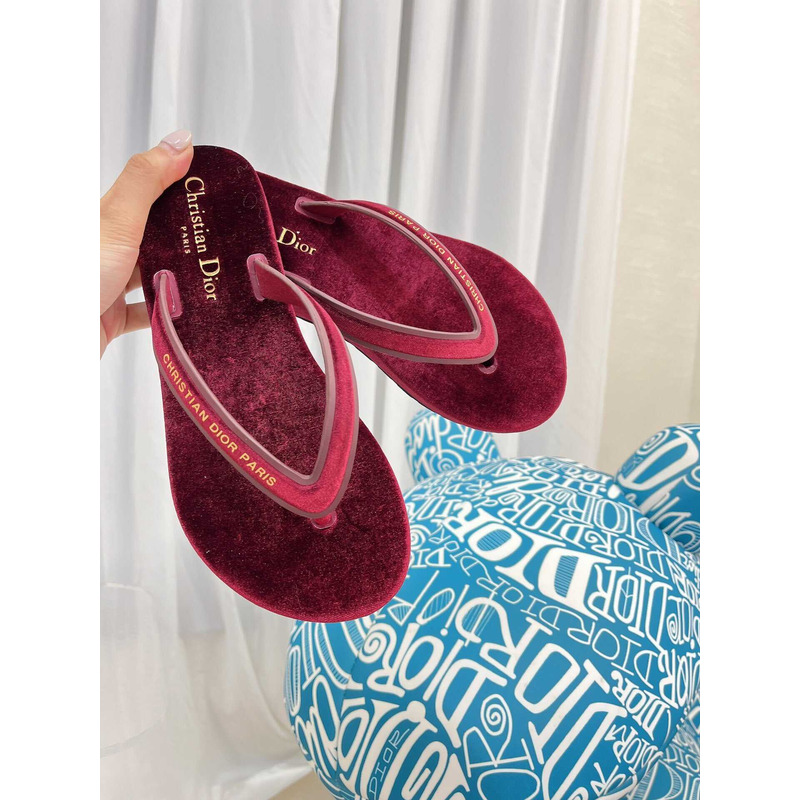 D*orD*or D*orsea flip flops velvet burgundy