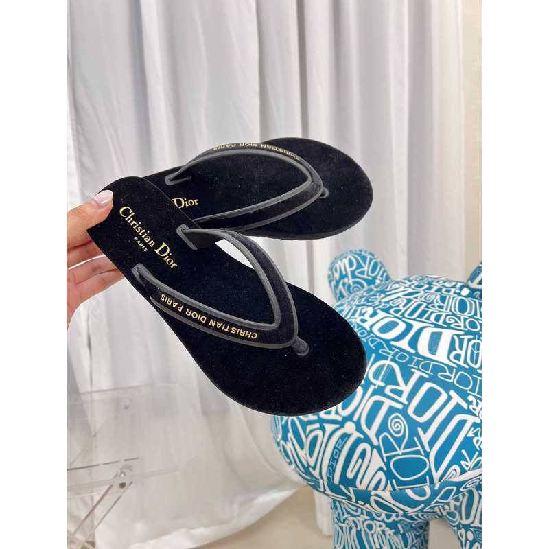 D*or D*orsea flip flops velvet black