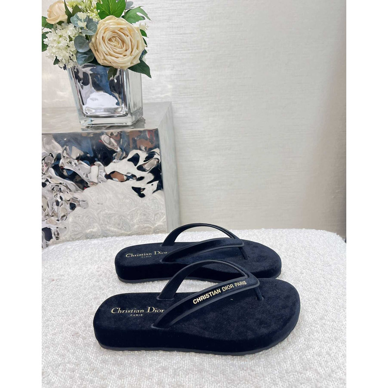 D*or D*orsea flip flops velvet black