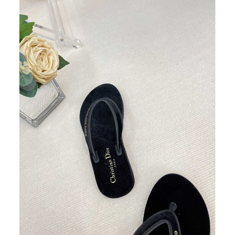 D*or D*orsea flip flops velvet black