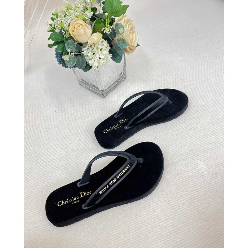 D*or D*orsea flip flops velvet black