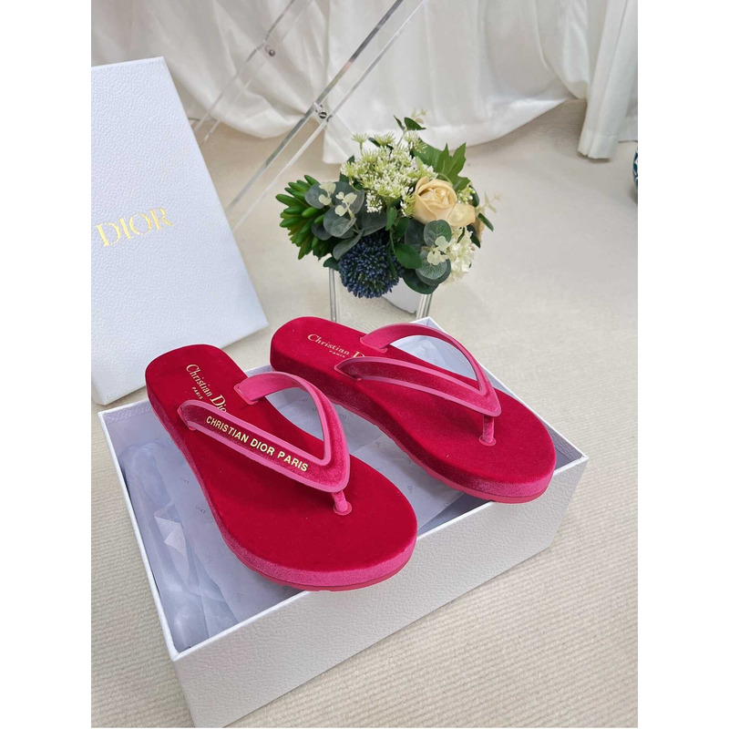 D*or D*orsea flip flops velvet crimson