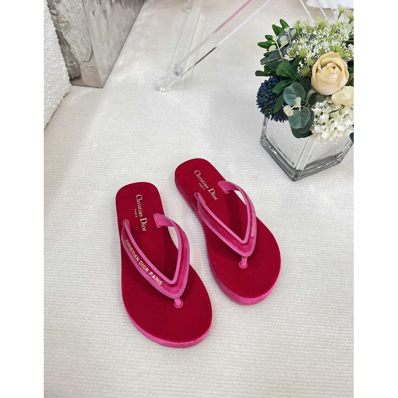 D*or D*orsea flip flops velvet crimson