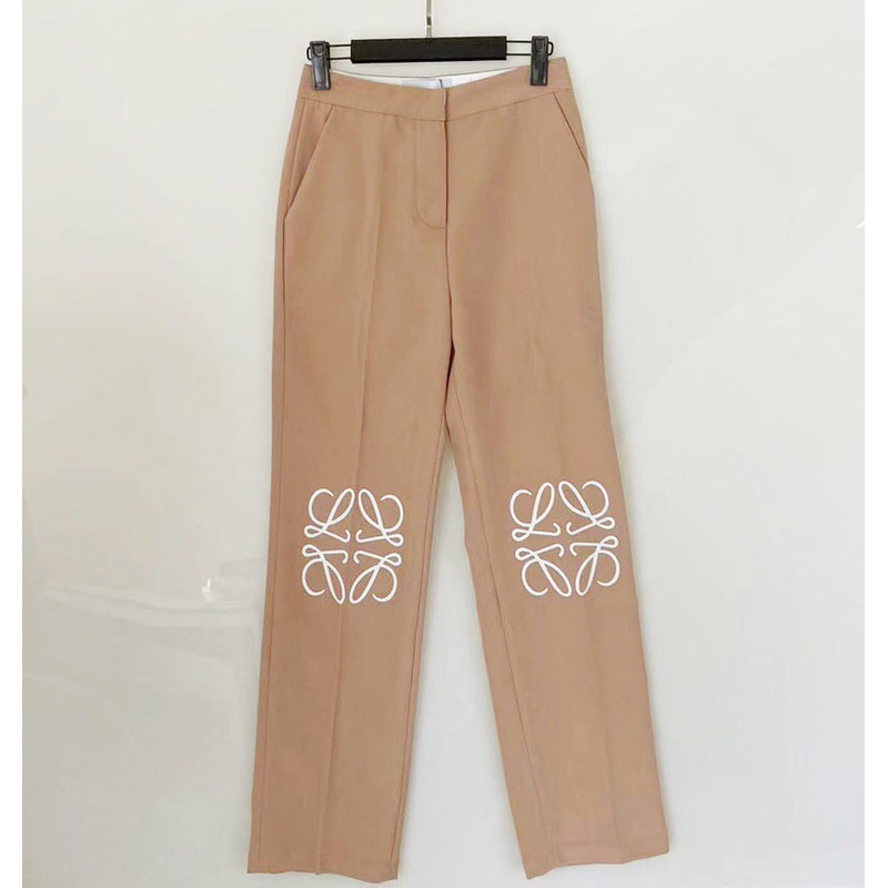 Loewe Beige Pleat-Front Trousers