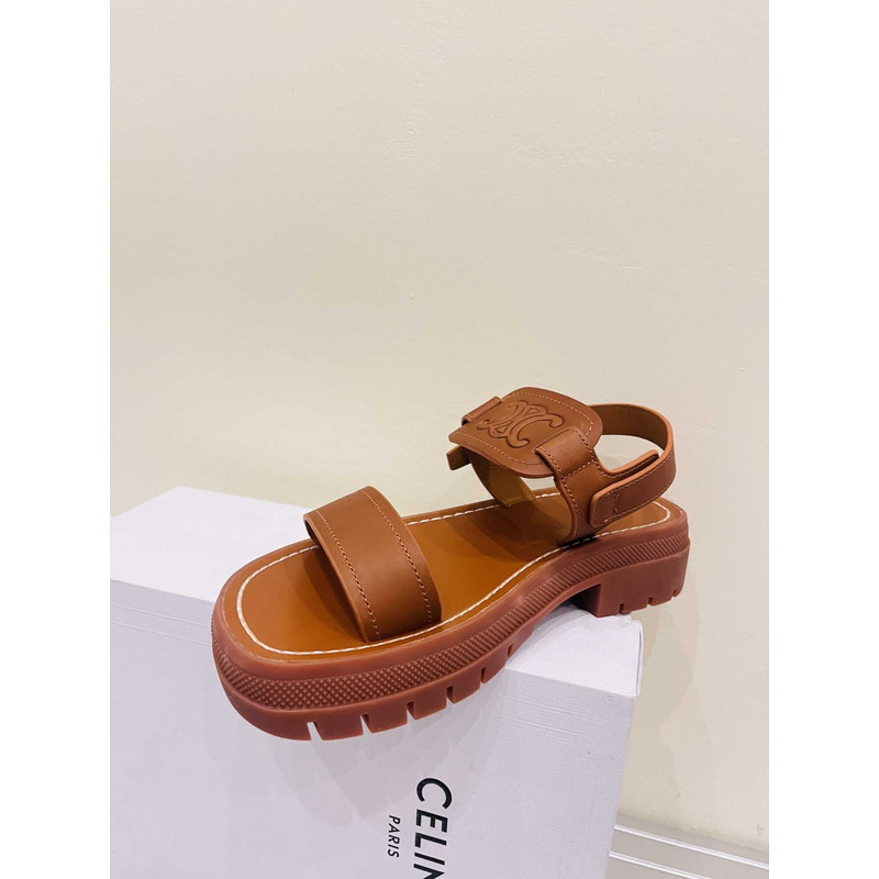 Ce**e clea triomphe sandal in vegetal calfskin