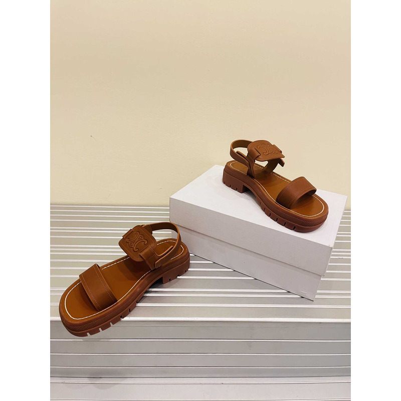 Ce**e clea triomphe sandal in vegetal calfskin