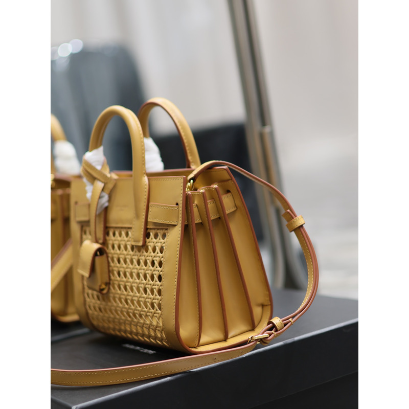 Saint Laurent Sac De Jour Baby Bag Rattan Vegetable-Tanned Leather