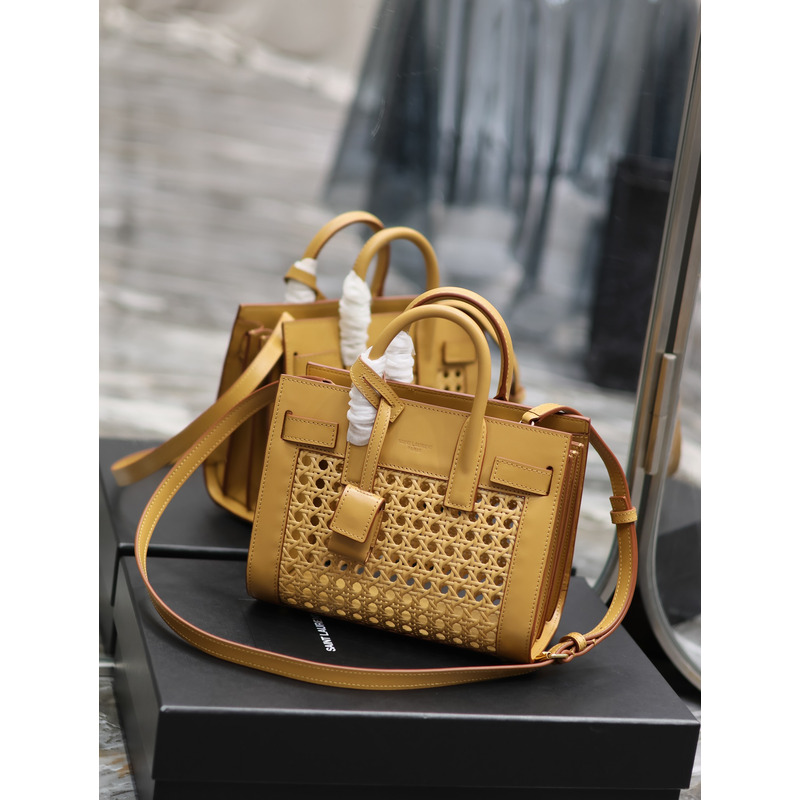 Saint Laurent Sac De Jour Baby Bag Rattan Vegetable-Tanned Leather